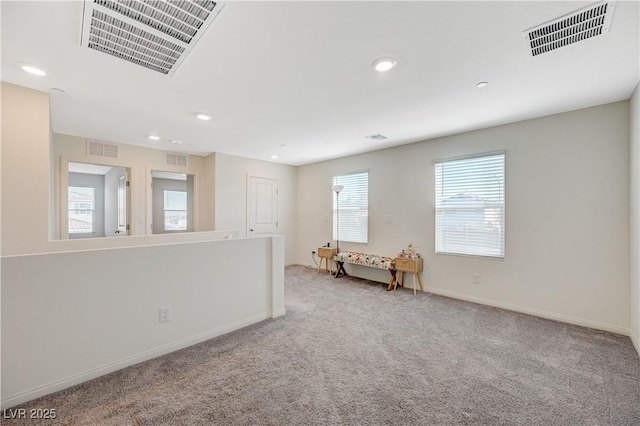 5691 Tinar St, Las Vegas, NV 89113 - spare room featuring baseboards, carpet flooring, and recessed lighting