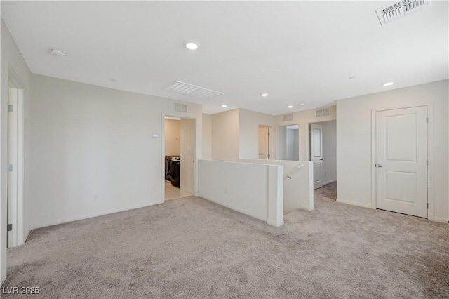 5691 Tinar St, Las Vegas, NV 89113 - spare room featuring light carpet, recessed lighting, baseboards, and a smoke detector