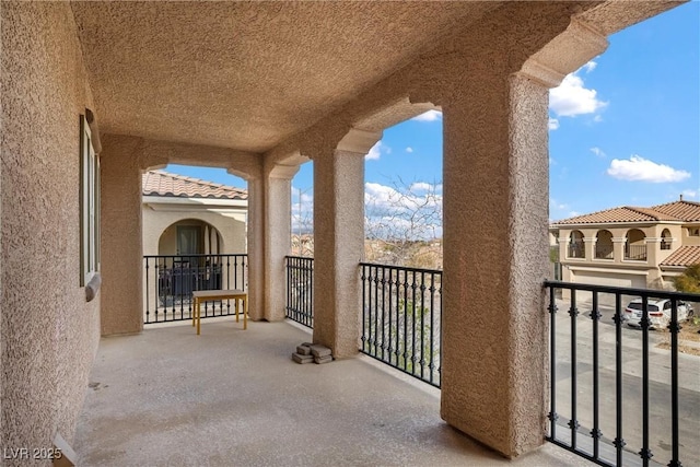 view of balcony