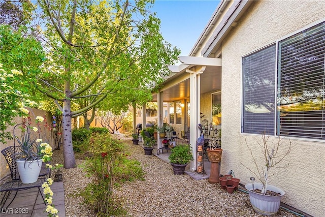7172 Painted Paradise St, Las Vegas, NV 89131 - fenced backyard featuring a patio