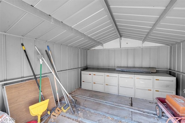 view of storage room