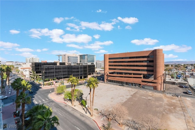 view of building exterior with a view of city