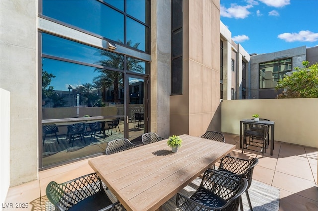 view of patio / terrace featuring outdoor dining area