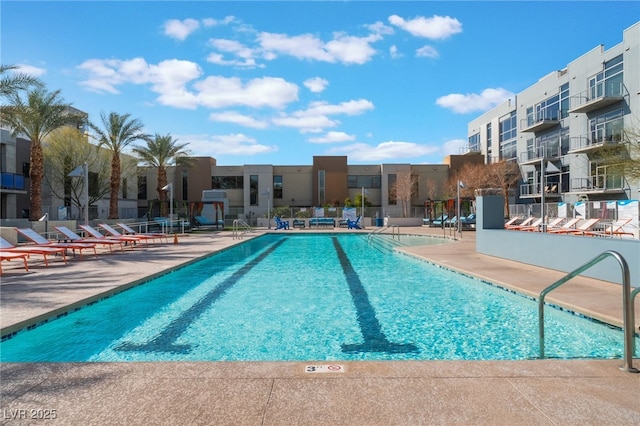 pool featuring a patio