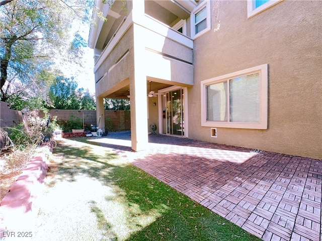 view of patio / terrace featuring a fenced backyard