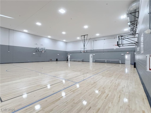 view of basketball court with community basketball court