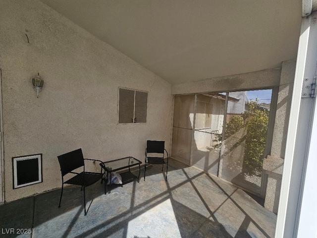 view of patio with a balcony