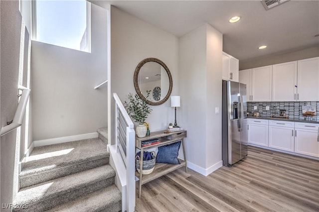 8629 Ensworth St Unit 114, Las Vegas, NV 89123 - stairs with recessed lighting and wood finished floors