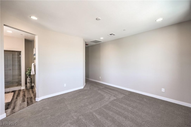 8629 Ensworth St Unit 114, Las Vegas, NV 89123 - carpeted empty room with baseboards and recessed lighting