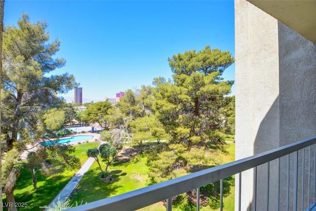 view of balcony