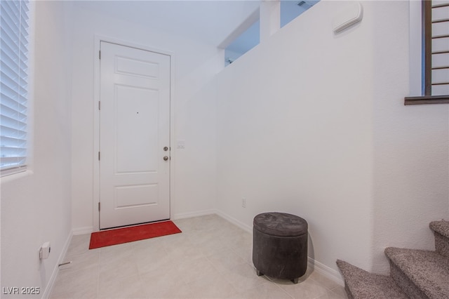 5748 Avondale Rise Way, Las Vegas, NV 89141 - entrance foyer featuring stairway and baseboards