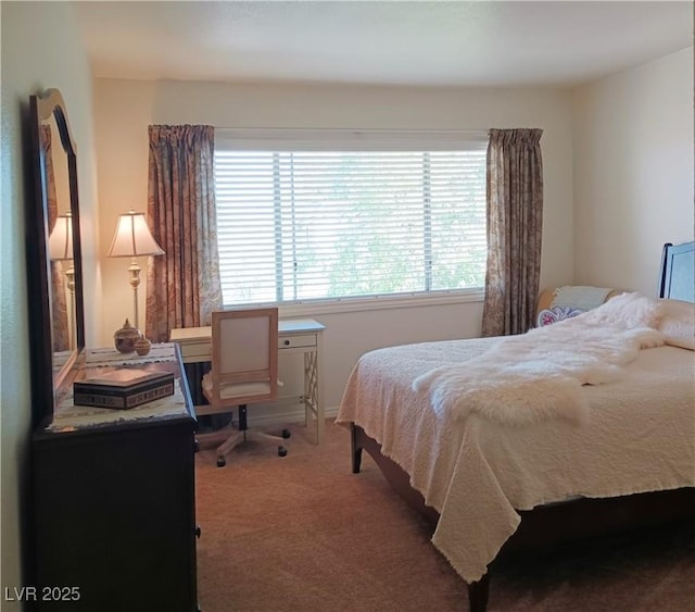 6412 Big Pine Way, Las Vegas, NV 89108 - bedroom featuring light colored carpet, baseboards, and an office area