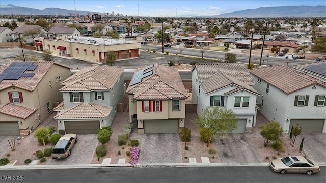 2945 Torreon Ln, Las Vegas, NV 89121 - aerial view featuring a mountain view and a residential view