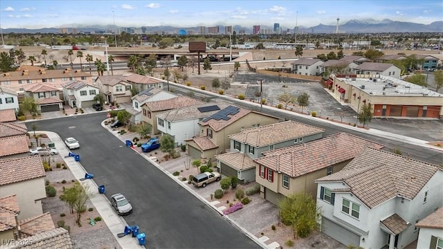 2945 Torreon Ln, Las Vegas, NV 89121 - aerial view with a mountain view and a residential view