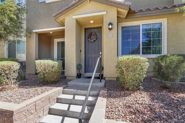 965 Nevada State Dr Unit 36102, Henderson, NV 89002 - property entrance featuring stucco siding and a tile roof