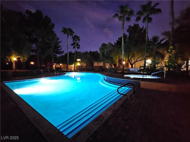 9000 S Las Vegas Blvd Unit 1187, Las Vegas, NV 89123 - pool at twilight featuring a community pool
