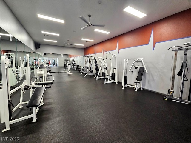 9000 S Las Vegas Blvd Unit 1187, Las Vegas, NV 89123 - exercise room with a ceiling fan