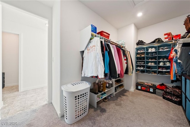 3981 E Teller Dr, Pahrump, NV 89061 - spacious closet with carpet flooring and tile patterned floors