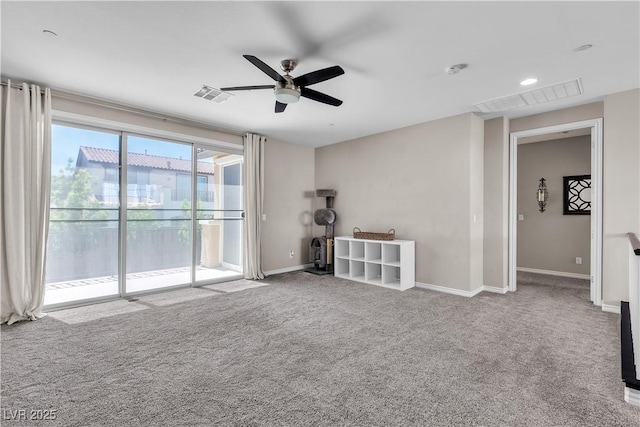 2833 Athena Hill Ct, Henderson, NV 89052 - carpeted empty room featuring a ceiling fan and baseboards
