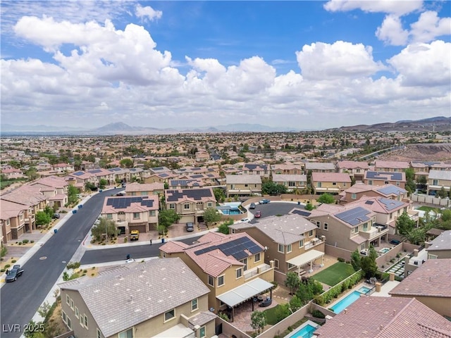 2833 Athena Hill Ct, Henderson, NV 89052 - aerial view of residential area featuring a mountain backdrop