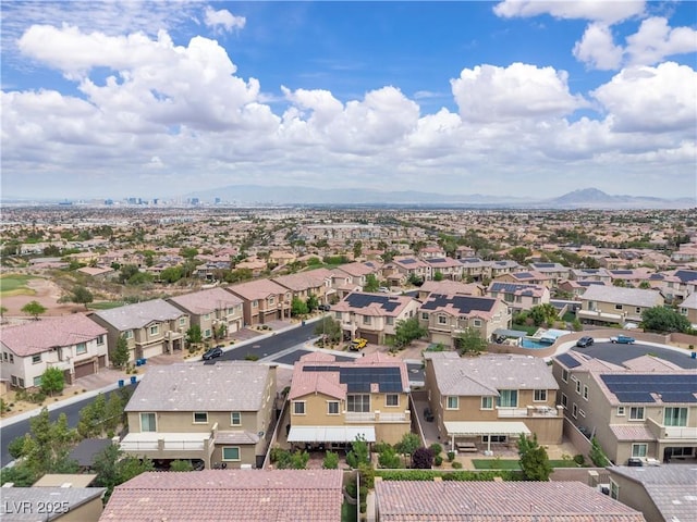 2833 Athena Hill Ct, Henderson, NV 89052 - aerial view of residential area with a mountain backdrop