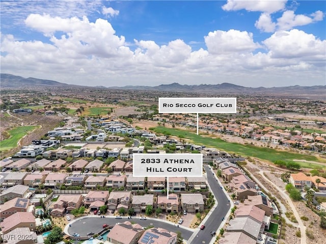 2833 Athena Hill Ct, Henderson, NV 89052 - view of property location featuring a mountain backdrop and nearby suburban area