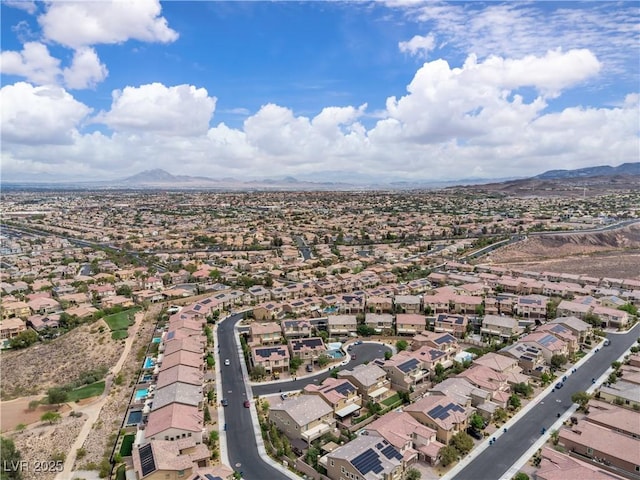 2833 Athena Hill Ct, Henderson, NV 89052 - aerial view of residential area with mountains