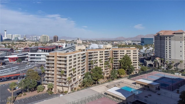 205 E Harmon Ave Unit 707, Las Vegas, NV 89169 - exterior space featuring a mountain view and a view of city