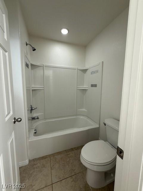 3104 Naggio Shores Ave, Las Vegas, NV 89141 - bathroom with tile patterned floors,  shower combination, and recessed lighting
