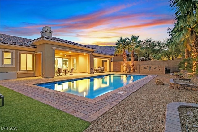 50 Carolina Cherry Dr, Las Vegas, NV 89141 - view of pool featuring a patio area and a fenced backyard