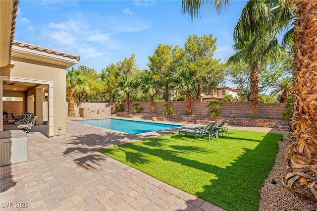 50 Carolina Cherry Dr, Las Vegas, NV 89141 - view of swimming pool with a patio and a fenced backyard