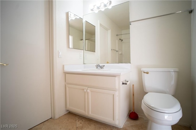 8160 Autumn Star Ave, Las Vegas, NV 89145 - bathroom featuring tile patterned floors, vanity, and toilet