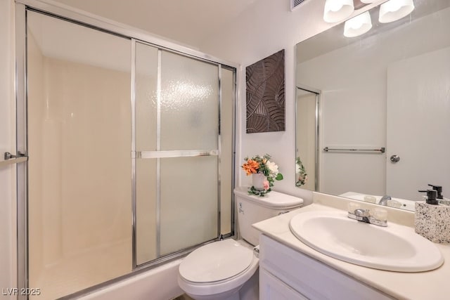 725 N Royal Crest Cir Unit 227, Las Vegas, NV 89169 - full bathroom with a shower with shower door, toilet, and vanity