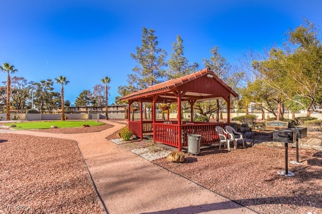 725 N Royal Crest Cir Unit 227, Las Vegas, NV 89169 - view of community featuring a gazebo and fence