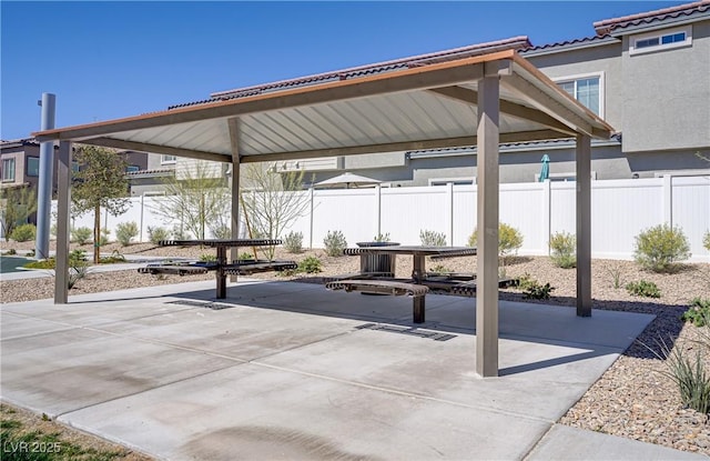 view of patio with fence