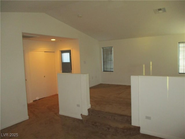5481 Railroad River Ave, Las Vegas, NV 89139 - empty room featuring lofted ceiling and carpet