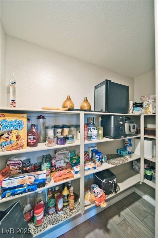 view of storage area