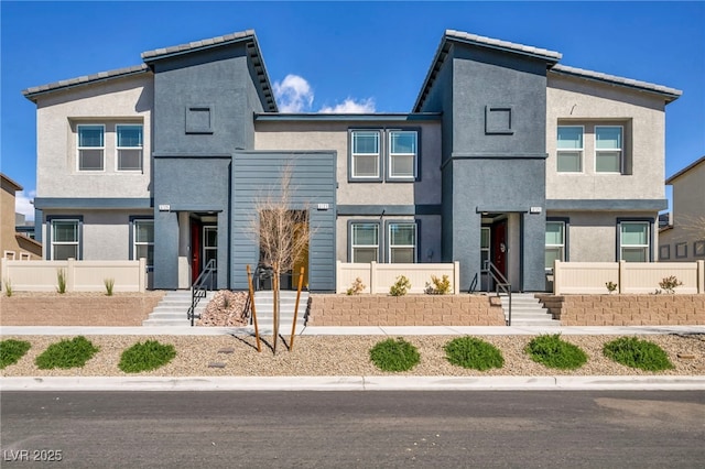 3725 Celesta Vista Ave, Henderson, NV 89044 - view of front of home with stucco siding and fence