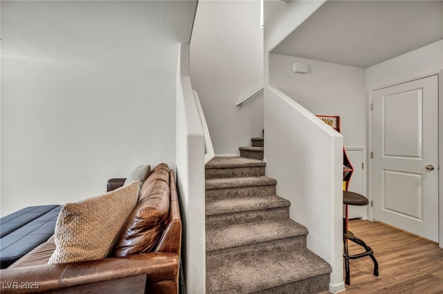 3725 Celesta Vista Ave, Henderson, NV 89044 - stairs featuring wood finished floors
