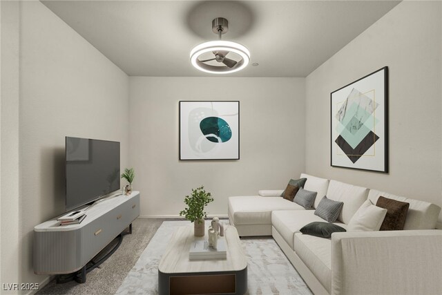 3725 Celesta Vista Ave, Henderson, NV 89044 - living room featuring light colored carpet and baseboards