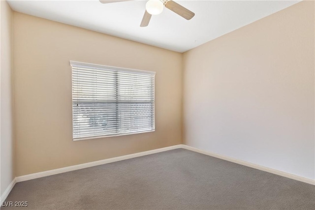 9517 Spanish Steps Ln, Las Vegas, NV 89117 - carpeted empty room with healthy amount of natural light, baseboards, and a ceiling fan