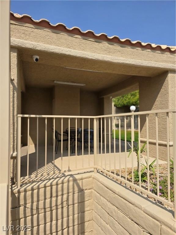 view of balcony