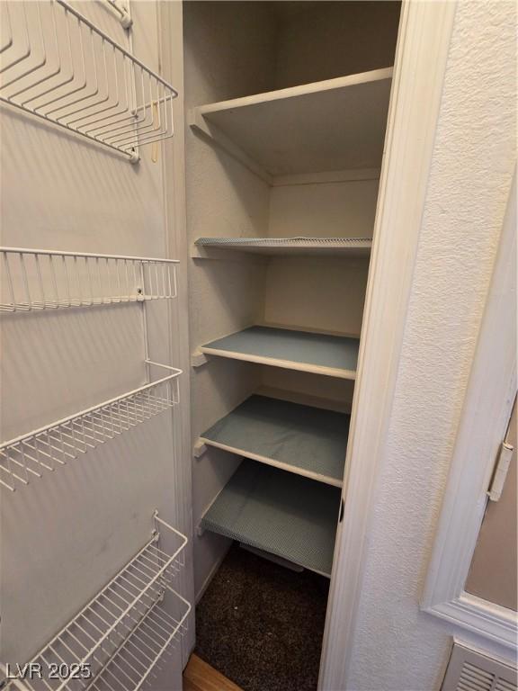 view of storage area