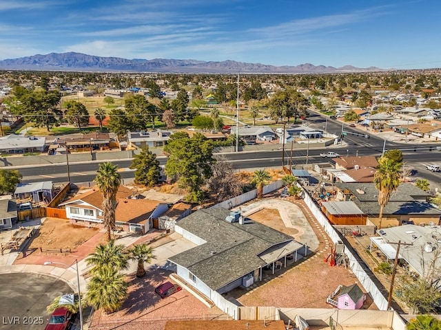 2450 Tournament St, Las Vegas, NV 89142 - drone / aerial view featuring a residential view and a mountain view