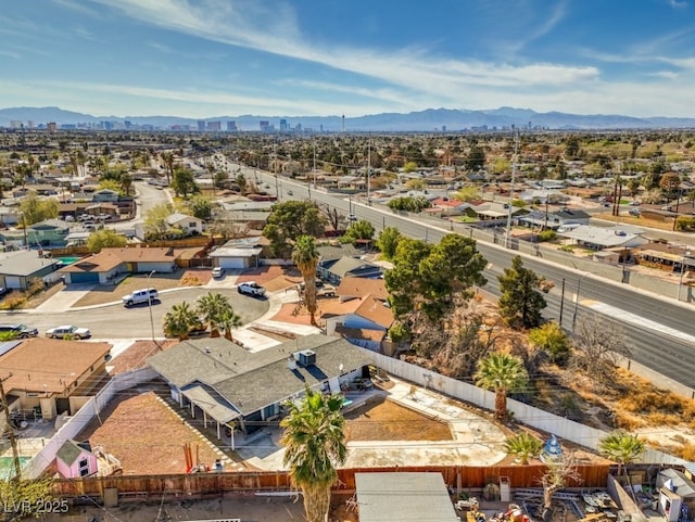 2450 Tournament St, Las Vegas, NV 89142 - drone / aerial view with a residential view and a mountain view