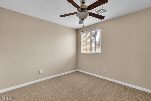 2376 Via Firenze, Henderson, NV 89044 - unfurnished room featuring light colored carpet, baseboards, and ceiling fan