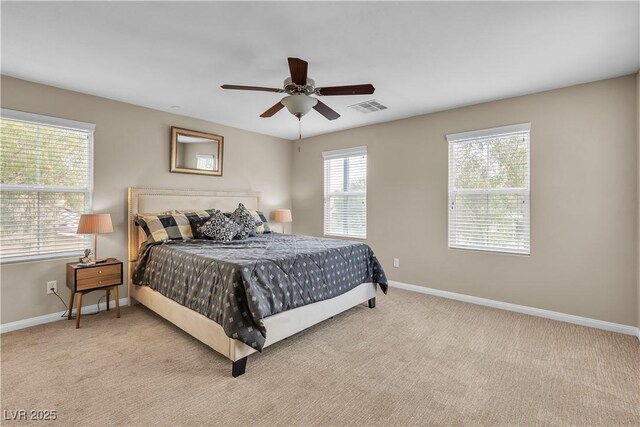 2376 Via Firenze, Henderson, NV 89044 - bedroom featuring carpet floors, baseboards, and ceiling fan