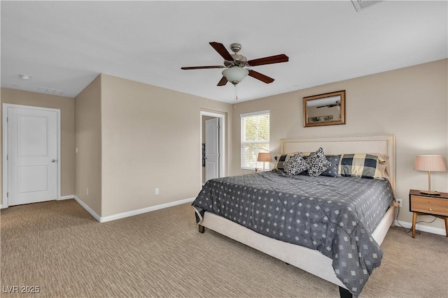2376 Via Firenze, Henderson, NV 89044 - carpeted bedroom with baseboards and a ceiling fan