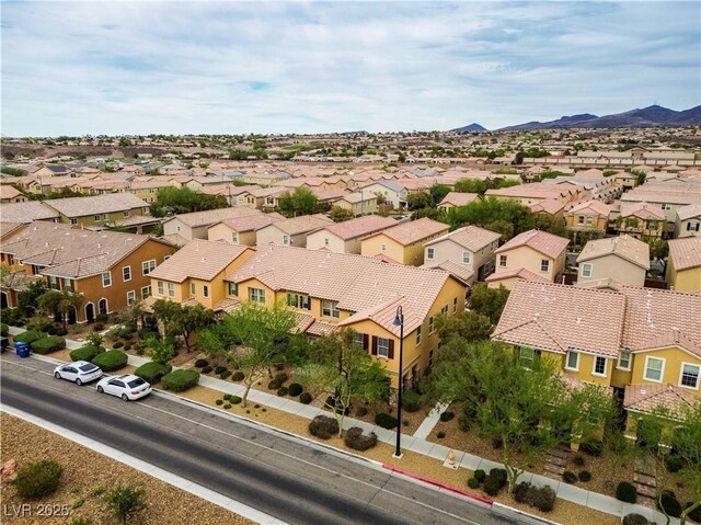 2376 Via Firenze, Henderson, NV 89044 - aerial perspective of suburban area with mountains