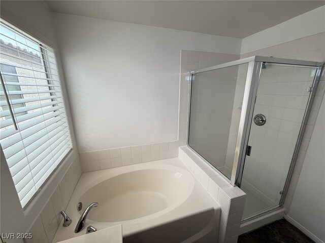 5661 Bonds Flat St, Las Vegas, NV 89148 - bathroom with a bath and a shower stall